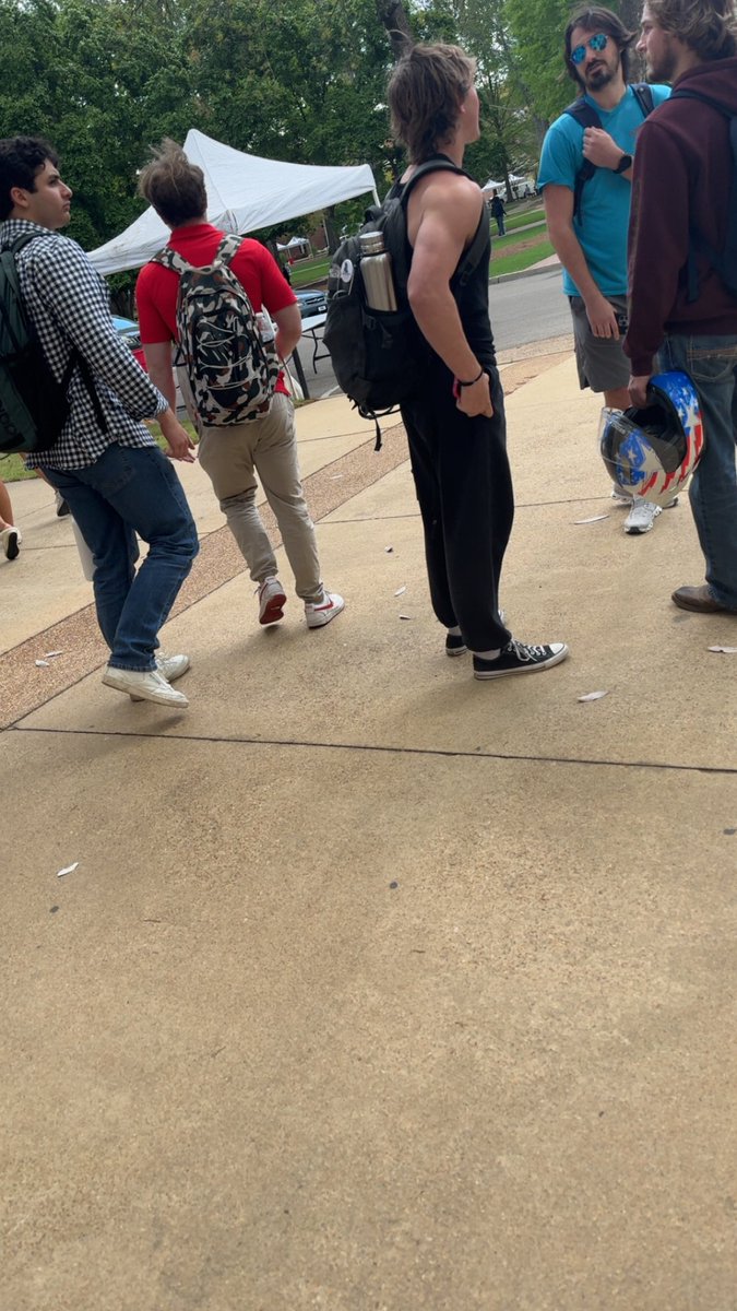 jacleason's tweet photo. Black vans, black beater, black sweats, black backpack. Wrap it up buddy #shrink #wristcheck https://t.co/Vmjr8wiP5o