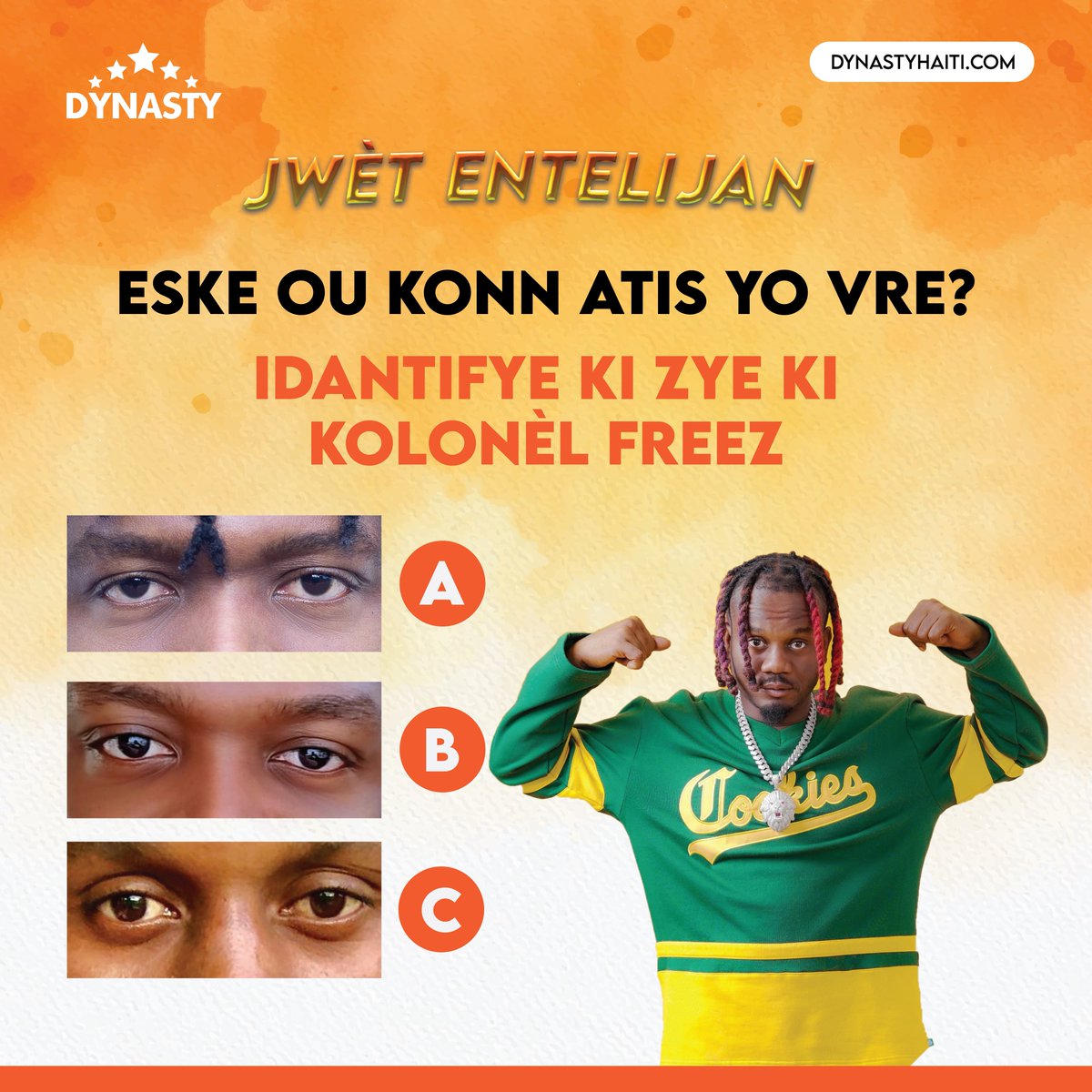 DynastyHaiti's tweet photo. Ou konn atis pa w la ? Idantifye je  li 😂
#JwètEntelijan #AnnJwe https://t.co/vXz0FVumgd