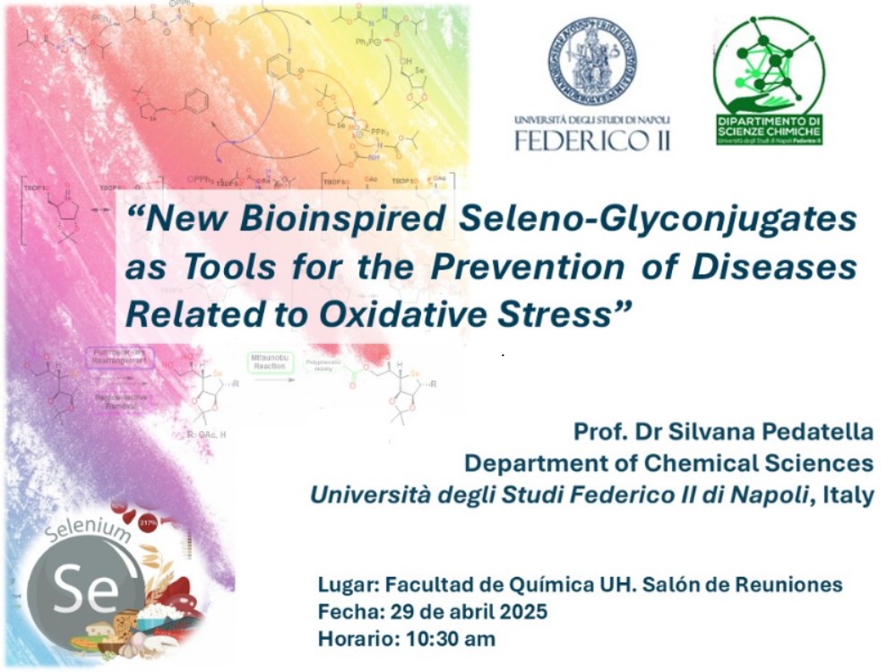 Los invitamos a la próxima conferencia científica en la Facultad de Química!!!