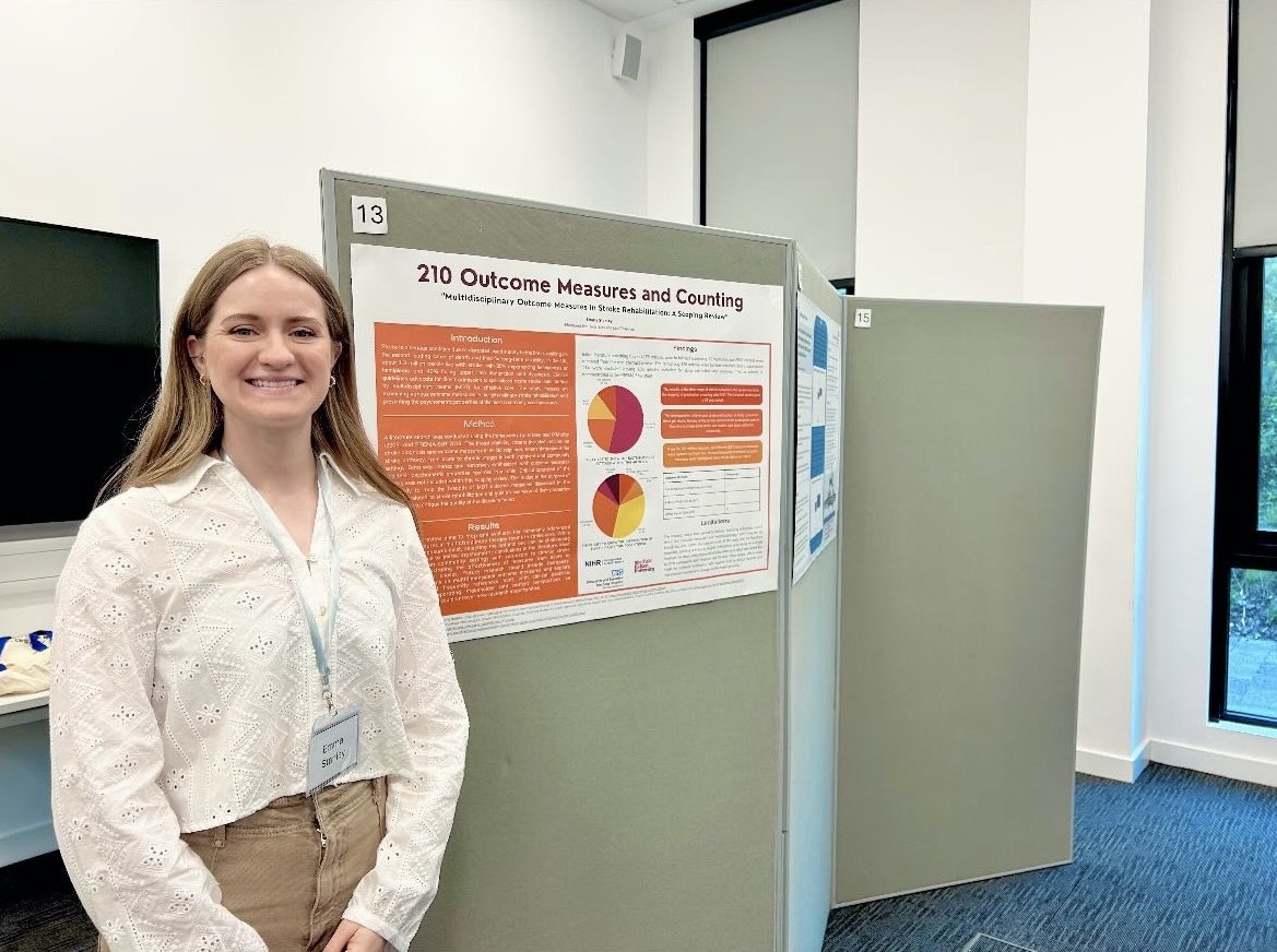 Emma Stanley (@ev_stanley) on Twitter photo Proud to have a poster displayed at the <a href="/PhysioResSoc/">Physiotherapy Research Society (PRS)</a> #PRS25 conference today at Keele University. Some fantastic inspirational speakers and presentations with amazing work discussed 📑
Thank you to my mentors <a href="/julie_bury/">Julie Bury</a> <a href="/larathepod/">Lara</a> for all the support on this journey! Proud to have a poster displayed at the <a href="/PhysioResSoc/">Physiotherapy Research Society (PRS)</a> #PRS25 conference today at Keele University. Some fantastic inspirational speakers and presentations with amazing work discussed 📑
Thank you to my mentors <a href="/julie_bury/">Julie Bury</a> <a href="/larathepod/">Lara</a> for all the support on this journey!