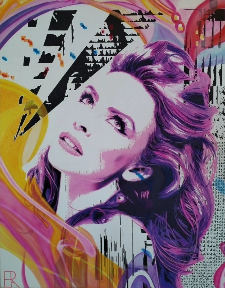 // N E W // Kylie - acrylic and pastel on canvas. Available now from the awesome <a href="/EgoisteGallery/">Egoïste Gallery</a> in Manchester