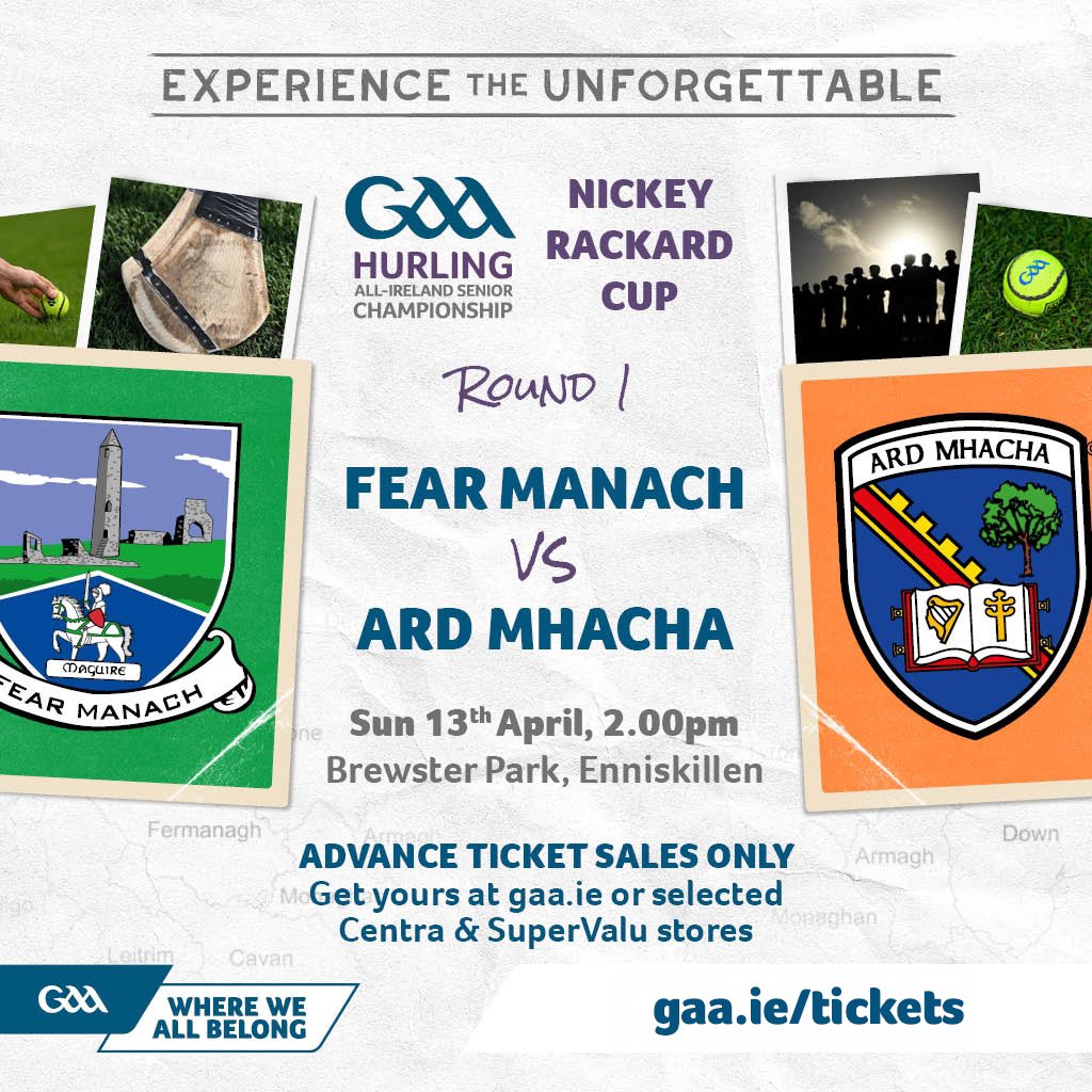 FermanaghGAA's tweet image. Nickey Rackard Cup
🎟️ Tickets: universe.com/events/67efc64…
 Let’s get behind the team!