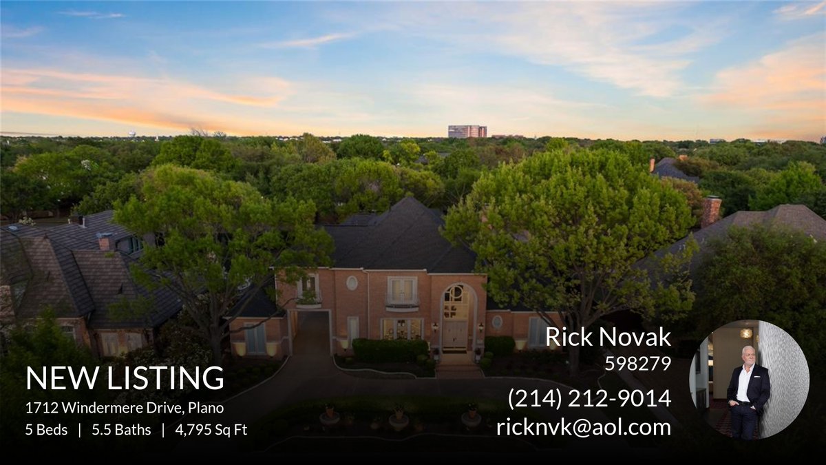 ricknvk's tweet photo. 📍 New Listing 📍 Take a look at this fantastic new property that just hit the market located at 1712 Windermere Drive in Plano. Reach out here or at (214) 212-9014 for more information!

Listed by BJ Antweil

.
.
.
#Buy   #Sell   ... https://t.co/y9mujPfOcj https://t.co/agTb8rrOg0