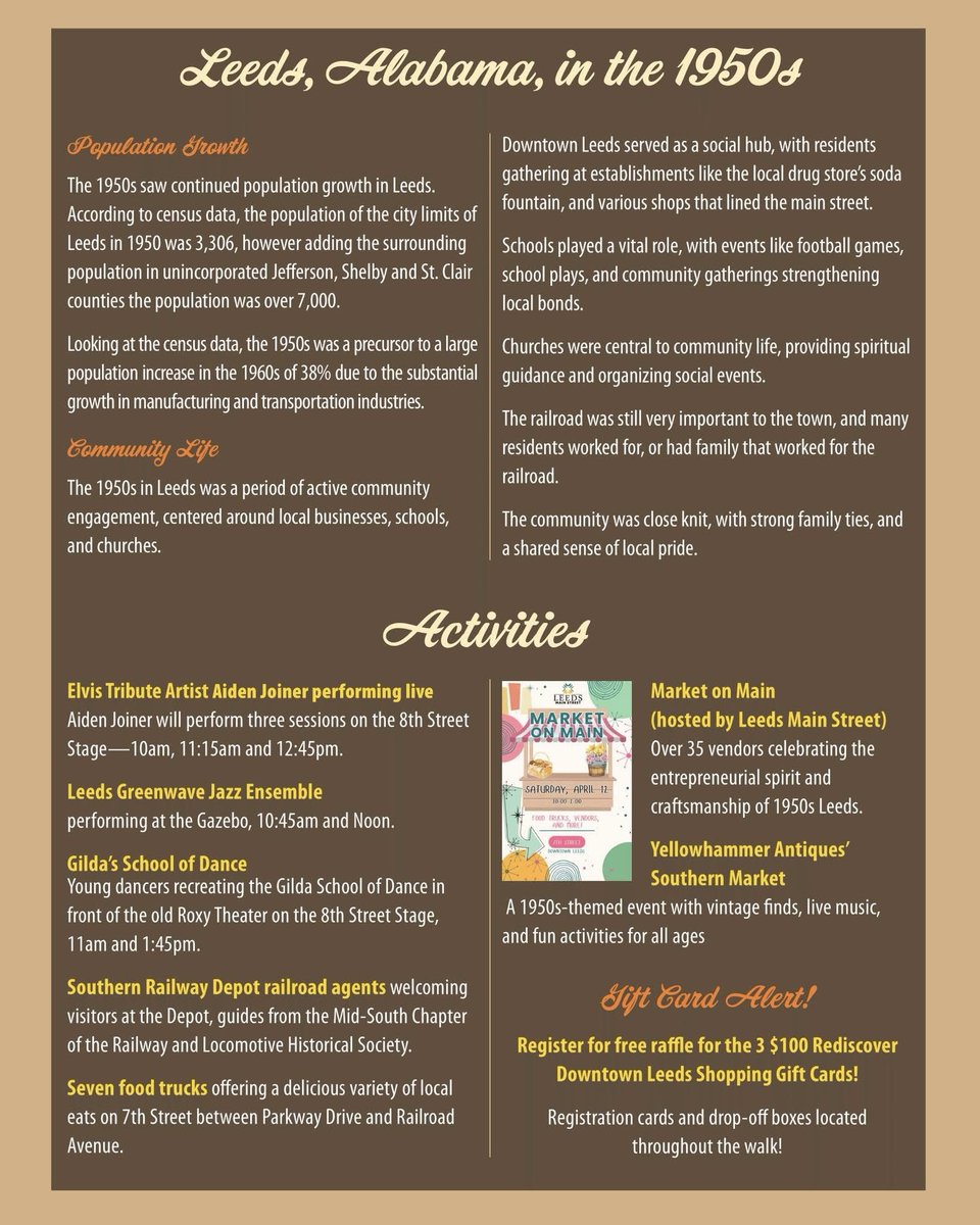 Pantsstore's tweet image. Join us tomorrow, April 12th, for the Leeds Walking Tour!💚 Learn more about our community and story!🛍️🛒

#pantsstore #ootd #trend #75yearsofpants #leeds #leedswalkingtour #leedsal #history #shoponline #fashioninspo #outfitinspo #fashion #style #newarrivals