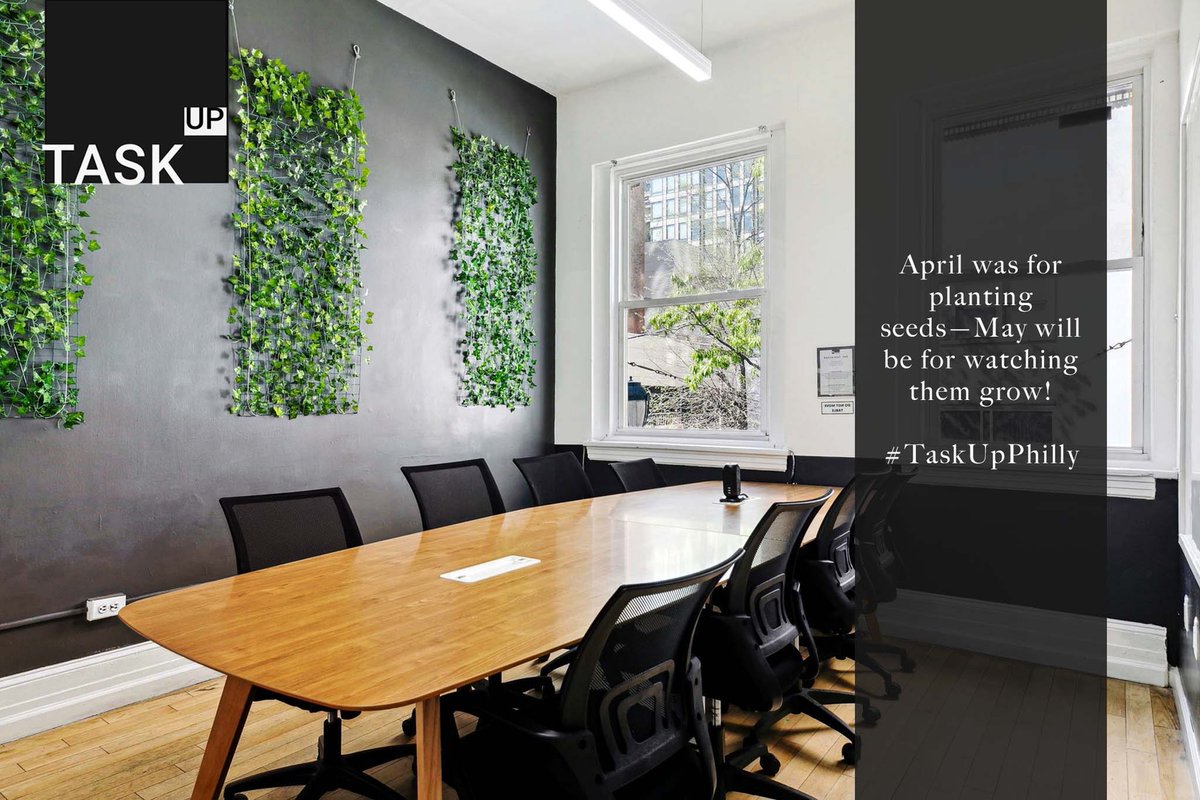 taskupphilly's tweet image. 🌱 April was for planting seeds—May will be for watching them grow!
Let your ideas thrive in spaces that inspire. Book your next meeting at task-up.com 💻🌿
📍TaskUpPhilly

#TaskUpPhilly #CoworkingSpace #ConferenceRoomGoals #WorkBetter #GreenWorkspace #Recyclespace
