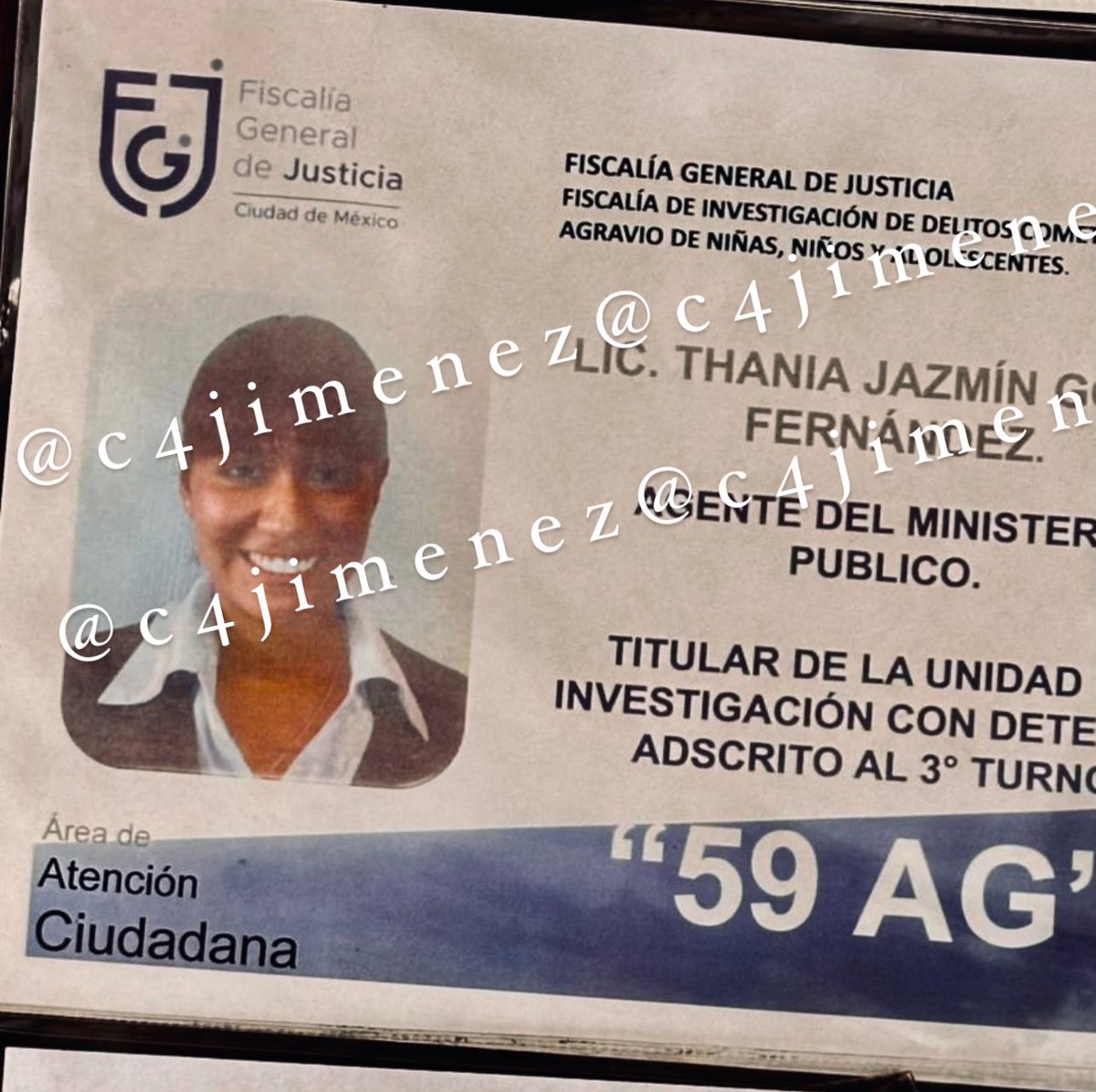 c4jimenez's tweet photo. LA FUNCIONARIA q LIBERO al INFELIZ
Es la Mp de @FiscaliaCDMX Menores Thania Jazmin Gómez.
Dejó ir al tipo q golpeaba, vejaba, abusaba… de su pequeña cuñada de 14 años.
Aunq @SSC_CDMX lo detuvo, ella ordenó liberarlo xq hablan una lengua indígena y no tenía intérprete. https://t.co/mZHR2m4flj