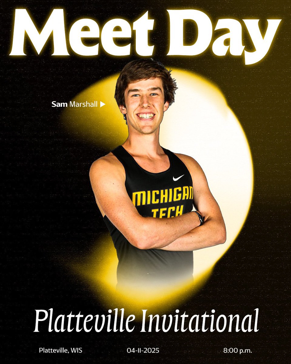 It’s Meet Day!  We’ve got 5ks under the lights to start the weekend!

🆚: Platteville Invitational
📍: Platteville, Wis.
📺/📊: michigantechhuskies.com/live

#PullTheSled | #FollowTheHuskies