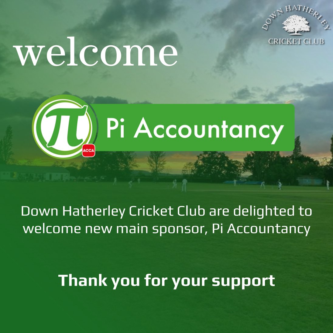 Down Hatherley CC (@downhatherleycc) on Twitter photo A huge welcome and thank you to <a href="/PiAccountancy/">Pi accountancy</a> who have agreed to become our new main club sponsor!
Pi are a team of specialist accountants, with branches in Gloucester, Swindon and Worcester. To find out more, please check out their website - pi-accountancy.co.uk
#DHCC π’ A huge welcome and thank you to <a href="/PiAccountancy/">Pi accountancy</a> who have agreed to become our new main club sponsor!
Pi are a team of specialist accountants, with branches in Gloucester, Swindon and Worcester. To find out more, please check out their website - pi-accountancy.co.uk
#DHCC π’