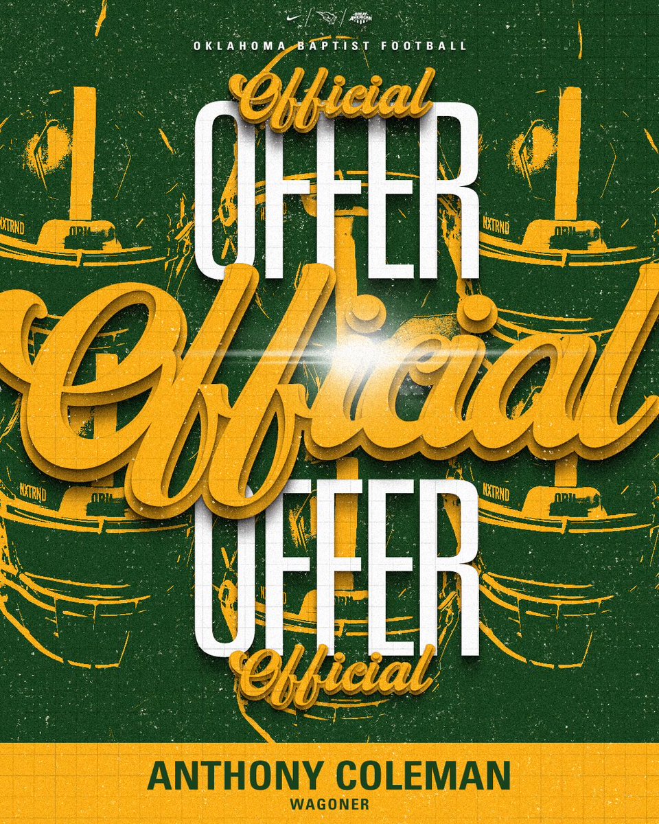 Blessed to receive an offer from Oklahoma Baptist University!!🦬🦬⁦<a href="/CoachTOdom/">Coach Odom</a>⁩