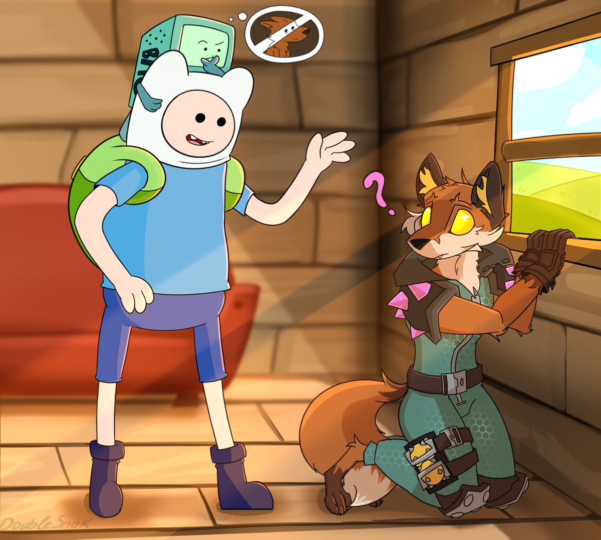 doublesnak's tweet photo. Fennix somehow landed into the wrong island

#furryart #FortniteArt https://t.co/GnvMPdVQB4