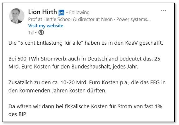 boriskonopka's tweet photo. @robinalexander_ @rosidaggi 5 Ct. Strompreissenkung für alle kostet ca. 25 Mrd€/Jahr. Pro-Kopf-Klimageld von 150€ hätte nur 12 Mrd€ gekostet u. wäre sozial gerechter gewesen. Klar sichtbar auf dem Kontoauszug hätte es die Akzeptanz von CO2-Preisen und Klimaschutz gestärkt. Wären 600€ f.4-köpfige Familie https://t.co/pdPKz8OMiI