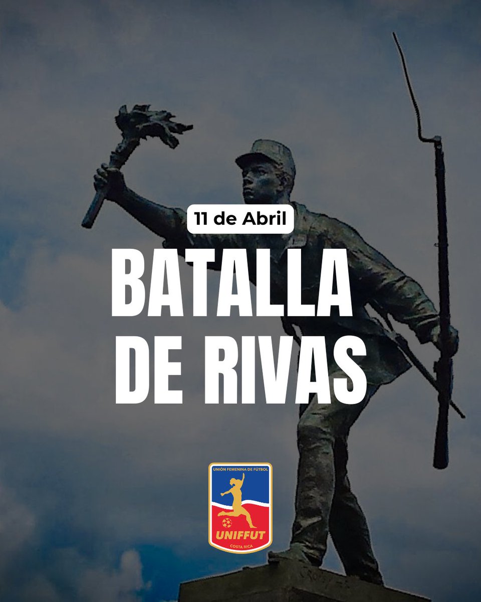Este viernes se conmemora el 169 aniversario del día en que Juan Santamaría, héroe nacional de Costa Rica, quemó el llamado Mesón de Guerra, acto que permitió a los costarricenses, vencer a los filibusteros.

#uniffutcr #11deabril