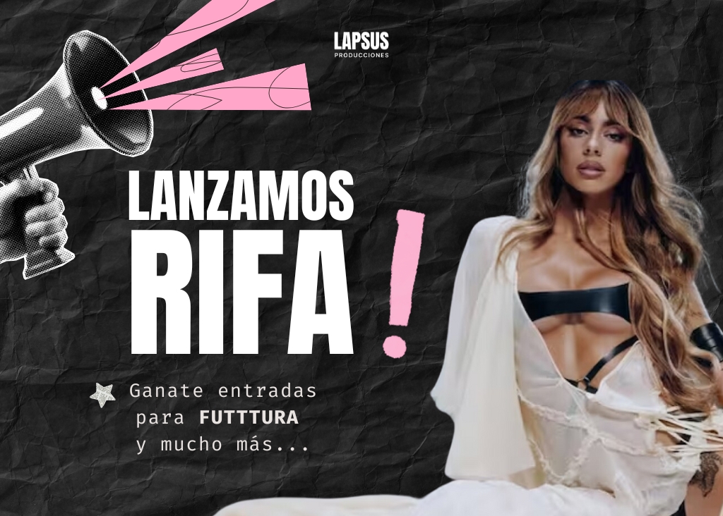 Lapsusprod's tweet photo. @TINIData @TiniStoessel 🎉 GANATE UNAS ENTRADAS PARA FUTTTURA🎉

Participá por entradas para el evento del 31/10 y otros premios increíbles.

💸 Valor de la rifa: $5500
📩 Escribinos por MD para conseguir la tuya
✨ Si nos seguís, ¡tenés más chances de ganar!

#RifaFutttura #TINI #FUTTTURA https://t.co/Rz6T7dC4d9