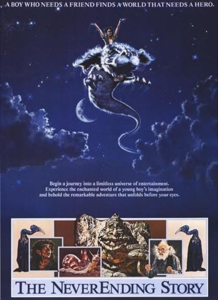 Corría el año 1984, cuando muchos acudieron al cine para sumergirse junto a Bastian en aquel libro llamado "La historia interminable" y nos hizo cómplices en la salvación del Reino de Fantasía. 
Vamos a adentrarnos de nuevo en aquella fantástica historia con estas curiosidades ⬇️