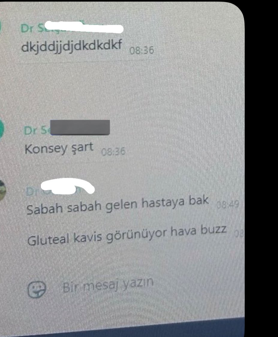 emrebaydarr_'s tweet photo. Konya’daki bir devlet hastanesinde görevli doktorların Whatsapp grubundaki mesajlarını bir başka doktor bana gönderdi. 

Gelen kadın hastalarla ilgili sürekli sapıkça konuştuklarını bildirdiler.

| İbrahim Haskoloğlu https://t.co/rCSo2yr7CJ