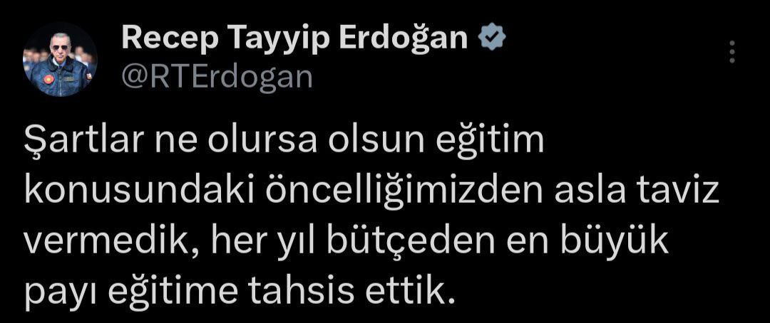 Yücel Öğretmen (@bilisim5bin) on Twitter photo Şartlar ne olursa olsun öncelik EĞİTİMDEDİR.
<a href="/RTErdogan/">Recep Tayyip Erdoğan</a>
#ÖğretmeneKabineden68BinAtama Şartlar ne olursa olsun öncelik EĞİTİMDEDİR.
<a href="/RTErdogan/">Recep Tayyip Erdoğan</a>
#ÖğretmeneKabineden68BinAtama