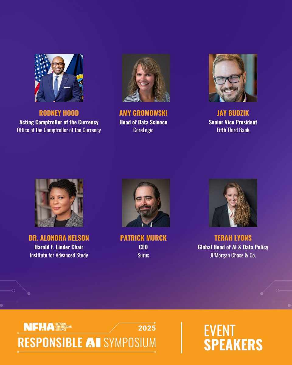 Join NFHA April 28–30 for the 2025 Responsible AI Symposium. Leaders in tech, finance, civil rights, &amp; academia will explore how to build equitable AI systems. Register now: bit.ly/41WozmH #ResponsibleAI #FairHousing #AIethics #TechPolicy