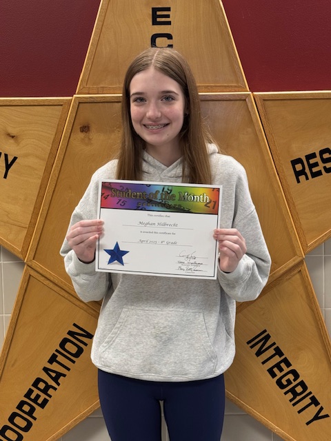 Congratulations to Owen Getsler, Madison Fitzpatrick, and Meghan Hilbrecht, April's <a href="/StarpointMS/">Starpoint Middle School</a> Students of the Month!