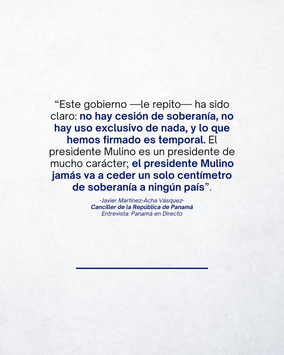 Cancillería de Panamá tweet media