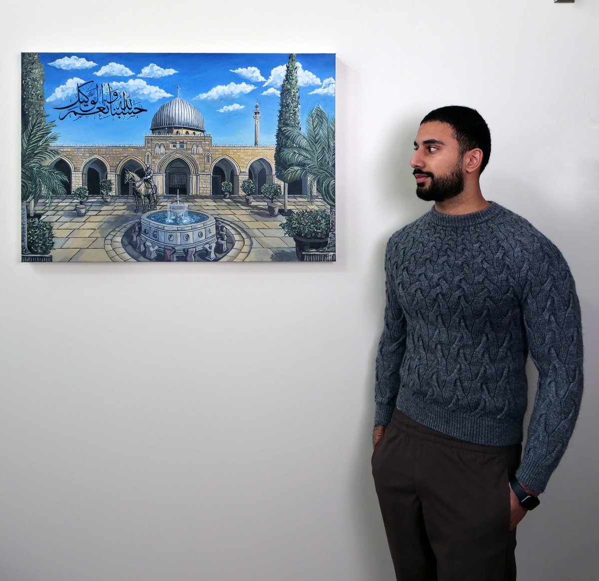 aatifstudio's tweet photo. Made an oil painting of Al Aqsa Mosque ❤️ https://t.co/i1UCKXU4Bu