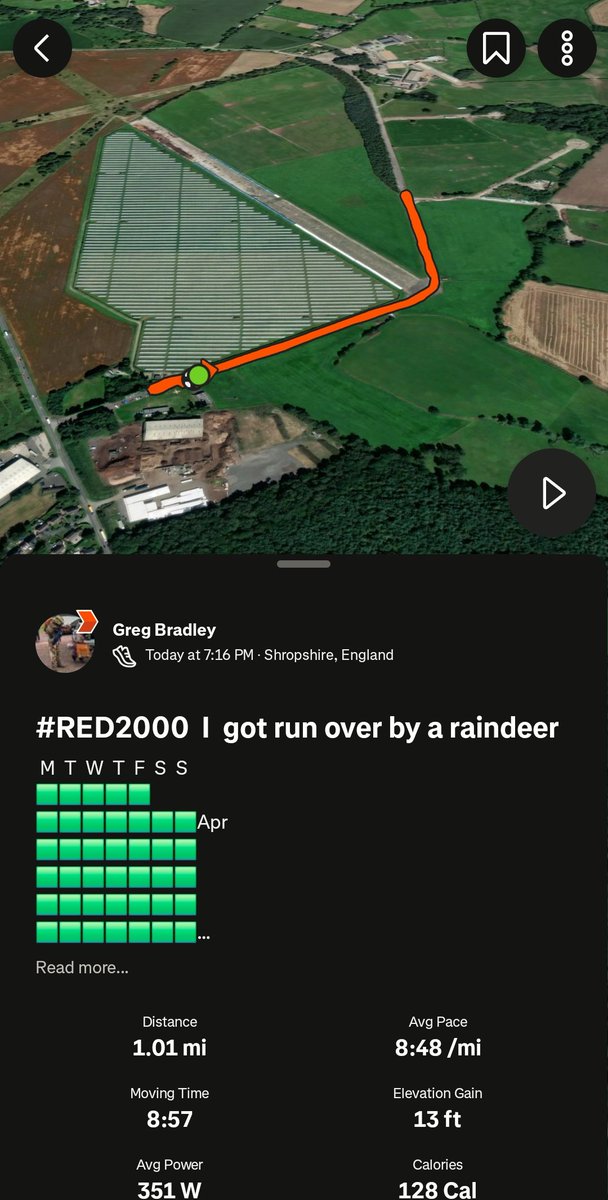 #RED2000

Wow!!

Only 1 mile as running on a dodgy ankle, tapering for a race on Sunday and skydiving all day. But a milestone is a milestone!

Double comma!

<a href="/TeachersRunClub/">TeachersRunClub</a> <a href="/ukrunchat/">UKRunChat</a> <a href="/ravbillan/">Rav Billan</a>