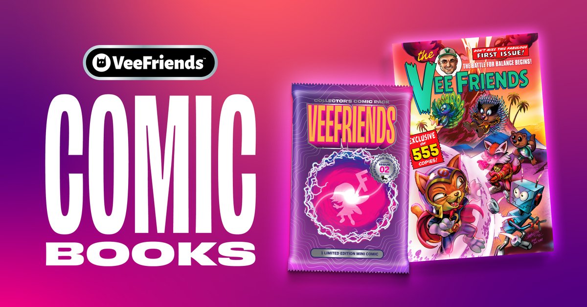 The VeeFriends Comic Universe begins.

Kicking off with VeeFriends #1: The Battle for Balance Begins—and continuing May 1st with the public drop of VeeFriends #2, this canon series brings VeeFriends characters to life like never before 🧵 1/11