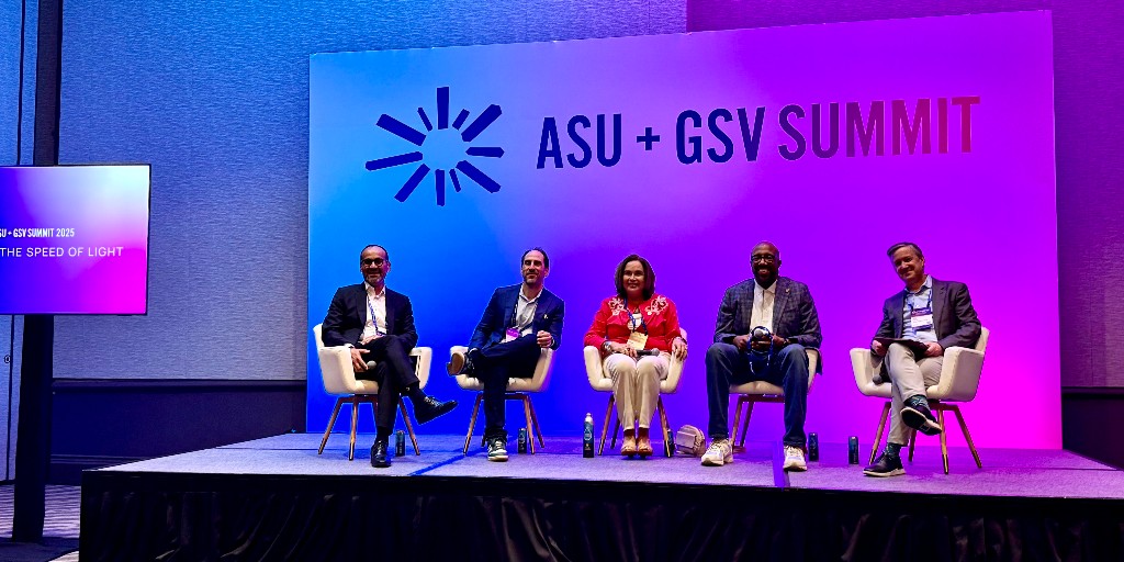 Thank you to my <a href="/asugsvsummit/">ASU+GSV</a> co-panelists for an engaging discussion of the outsized role and impact of regional public universities like <a href="/SDSU/">San Diego State University</a>, which educate nearly 70% of undergrads at public 4-year institutions in the U.S.