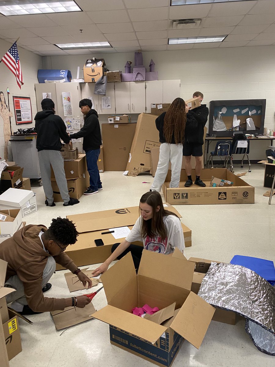 Geometry 3D projects underway! My favorite time of the year! <a href="/CHS_Warriors/">Cherokee HS Warriors</a> <a href="/CherokeeSchools/">Cherokee Co. Schools</a>