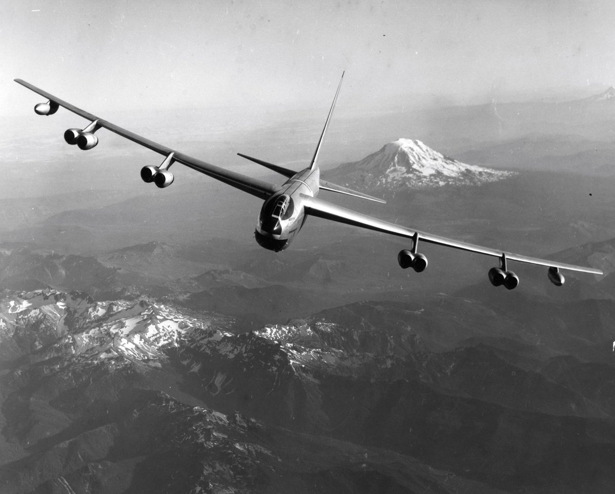 Since the earliest days of Boeing, Washington's Mount Rainier has made regular guest appearances during air-to-air test flights in the Puget Sound.

Catch her in all her glory in these shots below. 📷