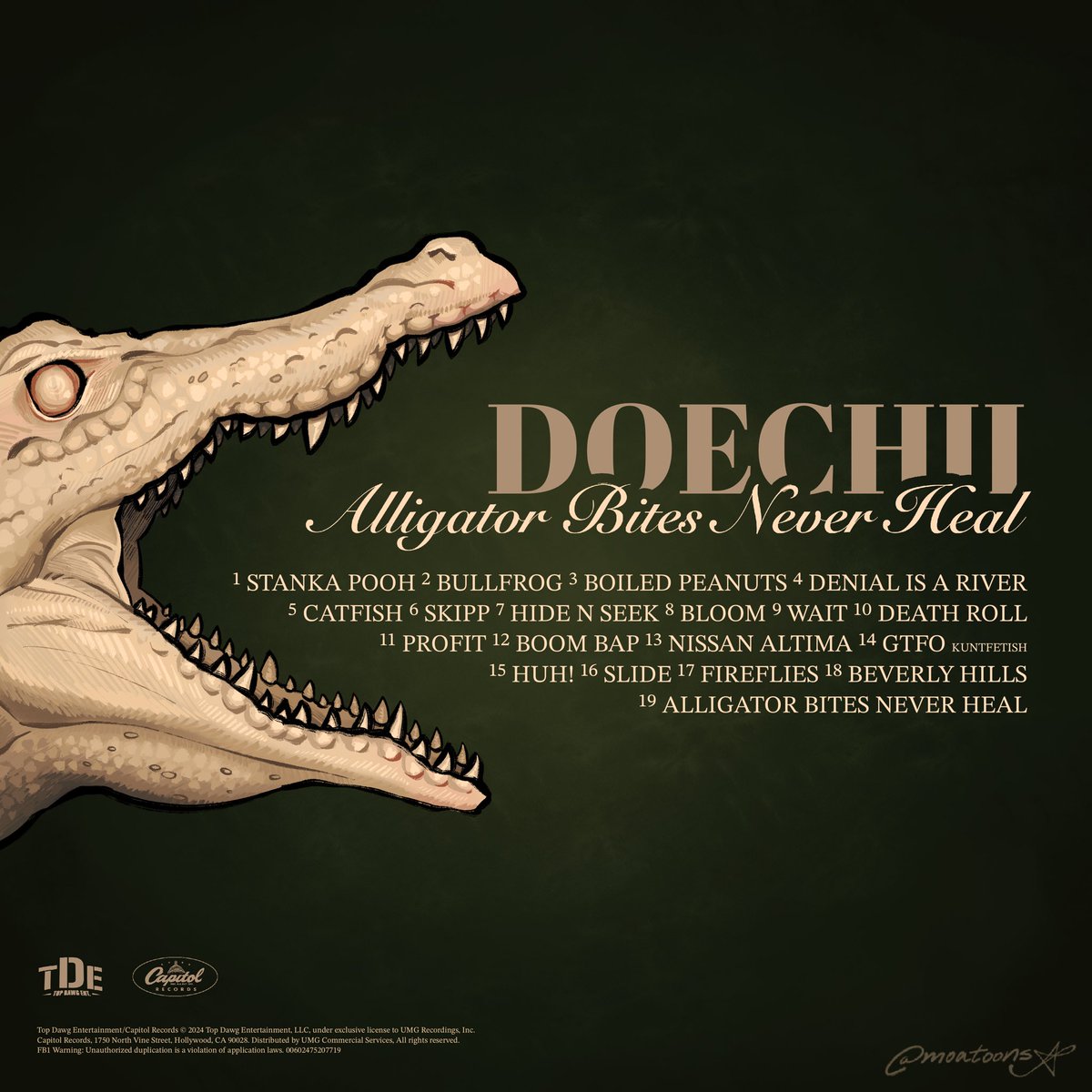 doechii vinyl design concept 🐊🤎