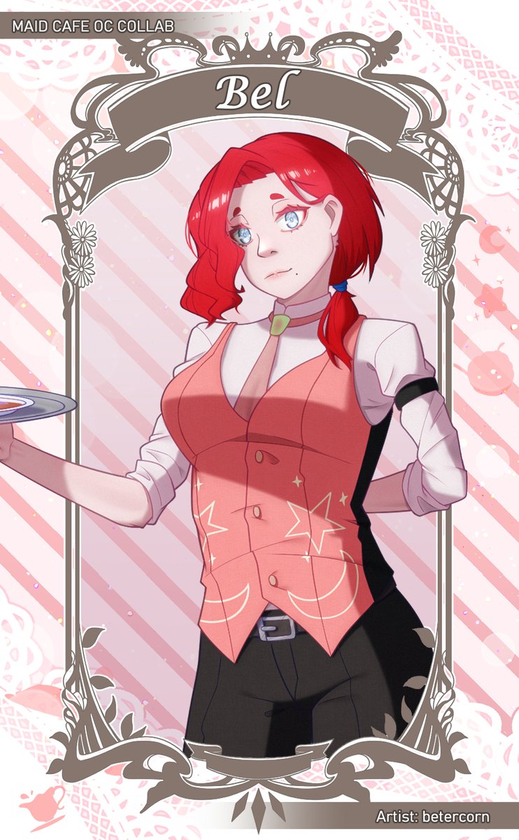 KTY_Collab's tweet photo. Our next butler is Bel by @betercorn 
#oc #collab #maidcafe #visualnovel https://t.co/lemGqxnk4i