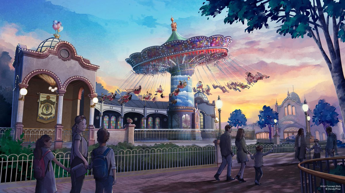 DisneyParks's tweet photo. JUST REVEALED! Disneyland Paris shares a first look inside “The Lion King” attraction inspired by the @DisneyAnimation classic, plus a new family-friendly attraction themed to the @Pixar film “Up” — both coming to Disney Adventure World. https://t.co/Xk3UVJ2C77 https://t.co/n2qn1kHs2y