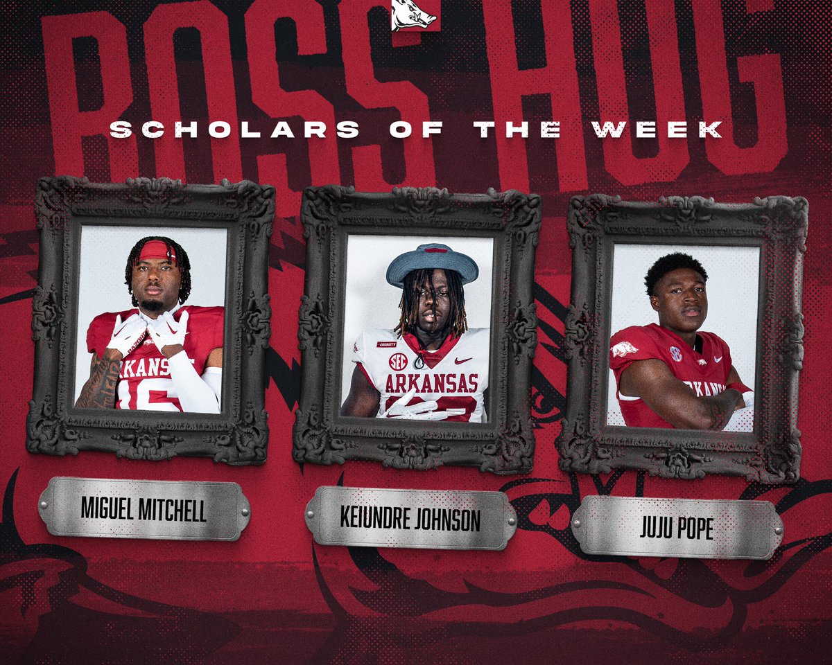 HogsFBDev's tweet photo. BOSS HOG Scholars of the week! 📚🐗 https://t.co/so7KBenm28