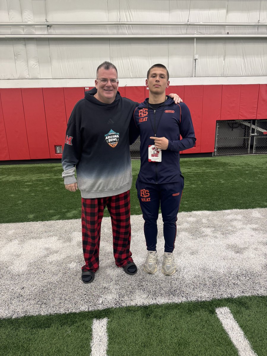 CarterCzapski's tweet photo. Blessed to say I have received a D1 offer from MIAMI (OH) @MiamiOHFootball #AGTG @SpartanDad2U @UticaHighFB @Martin_Miami_HC @DBCoachWhite @RisingStars6 @ReggieWynns @TheD_Zone @AllenTrieu @alex_pallone @PrepRedzoneMI https://t.co/FLD2Le0ldv
