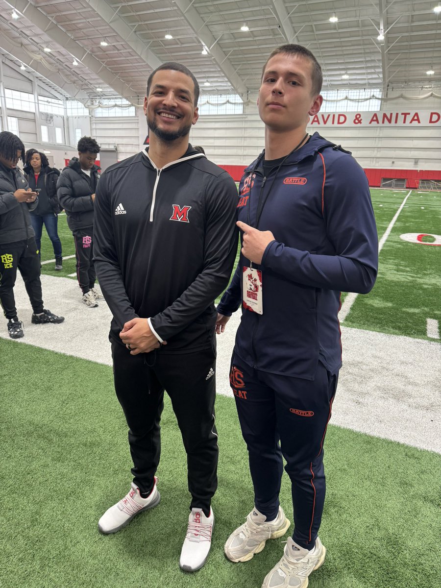 CarterCzapski's tweet photo. Blessed to say I have received a D1 offer from MIAMI (OH) @MiamiOHFootball #AGTG @SpartanDad2U @UticaHighFB @Martin_Miami_HC @DBCoachWhite @RisingStars6 @ReggieWynns @TheD_Zone @AllenTrieu @alex_pallone @PrepRedzoneMI https://t.co/FLD2Le0ldv