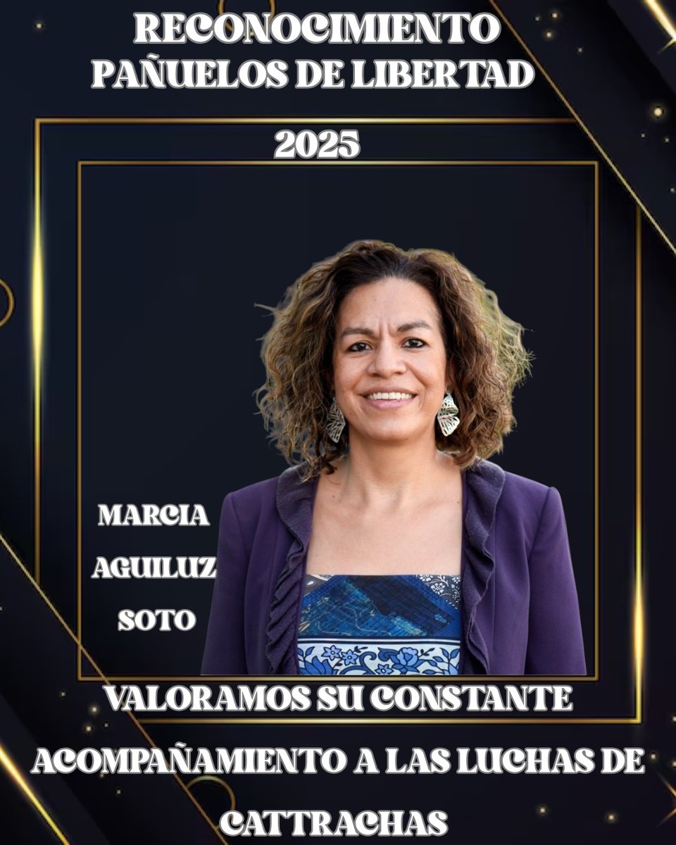 🔅 Reconocimiento Pañuelos de Libertad 2025

🎊 Compartimos con ustedes nuestra alegría de  celebrar el reconocimiento de nuestra querida compañera Marcía Aguiluz Soto.

💜 💚 Por todo el incansable trabajo y activismo feminista, su contribución a la formación de nuestra