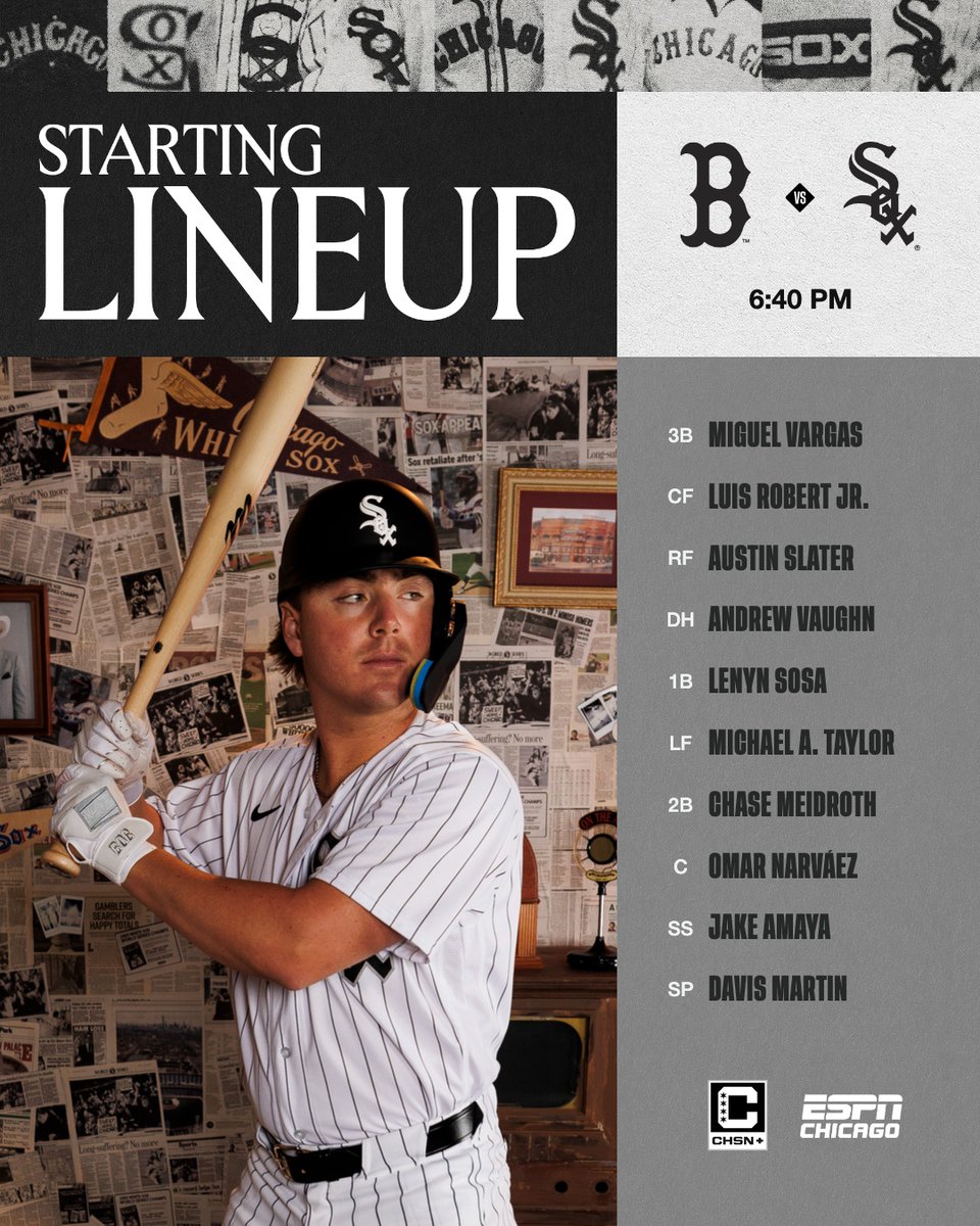 whitesox's tweet photo. Let's play ball. https://t.co/P1OLcuoFh0