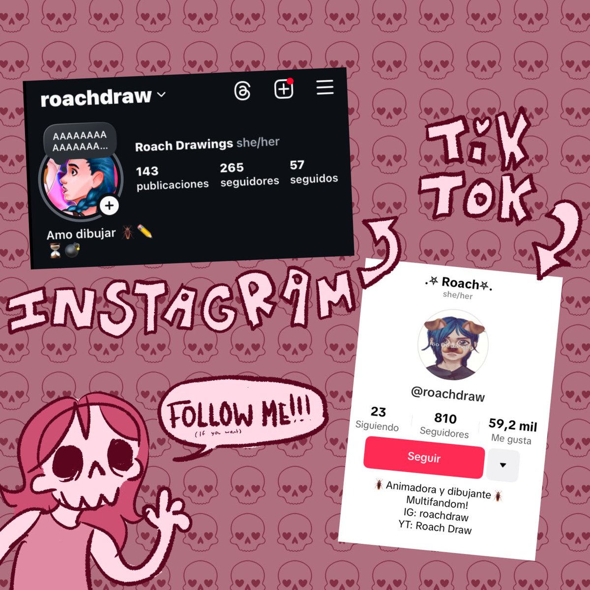DrawRoach's tweet image. Meet the artist + quick spam