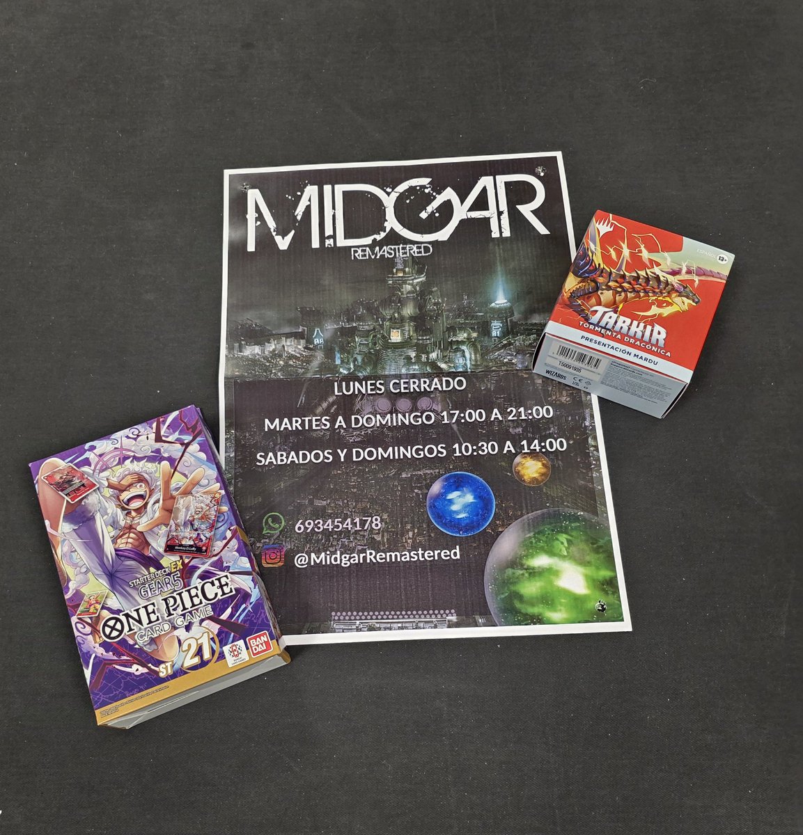 Mariluz Garcia (@mariluzgarcia3) on Twitter photo Con motivo de su reapertura y para inaugurar su cuenta de Twitter <a href="/MidgaRemastered/">midgarremastered</a> sortea un pack de presentación de Tarkir y un ST21 de OP.
2 ganadores
Para participar:
Follow a <a href="/MidgaRemastered/">midgarremastered</a> y a mí ✅️
Da RT 🔁
Menciona a 2 amigos 🫂
Termina en una semana, suerte! 🍀🥰 Con motivo de su reapertura y para inaugurar su cuenta de Twitter <a href="/MidgaRemastered/">midgarremastered</a> sortea un pack de presentación de Tarkir y un ST21 de OP.
2 ganadores
Para participar:
Follow a <a href="/MidgaRemastered/">midgarremastered</a> y a mí ✅️
Da RT 🔁
Menciona a 2 amigos 🫂
Termina en una semana, suerte! 🍀🥰