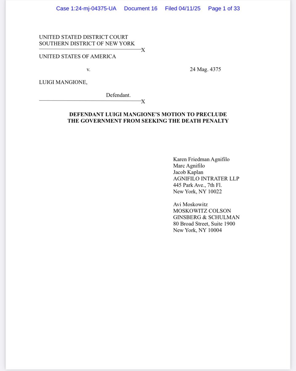 The Luigi Case tweet media