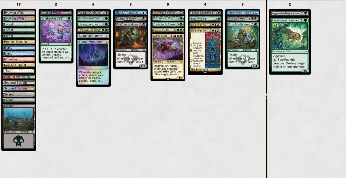 Couldn't make it to SCG Denver so I joined the Limited Prelim and picked up a 4-0 with a 5c pile. Boarded in 2nd Leopard every match, was probably correct to have played it main over Devotee.