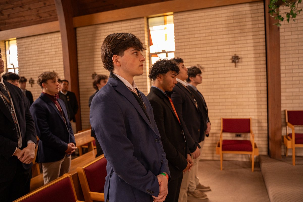 IonaPrep's tweet photo. This afternoon, as our Gaels get ready to begin their Holy Week break, students from Mr. DeBiase and Mrs. Gallino’s theology classes gathered in the school chapel to pray the Stations of the Cross — a moment of reflection and faith before the days ahead.

#InvestInspireIgnite https://t.co/QI6Vj7fhv9