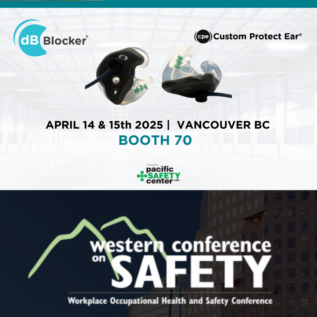 Custom Protect Ear at the 2025 Western Conference on Safety! 
Join us April 14-15 in Vancouver for the 27th Western Conference on Safety! We’ll be showcasing our latest safety solutions; dB Blockers. 

#CustomProtectEar #WesternSafetyConference #WorkplaceSafety #CPE