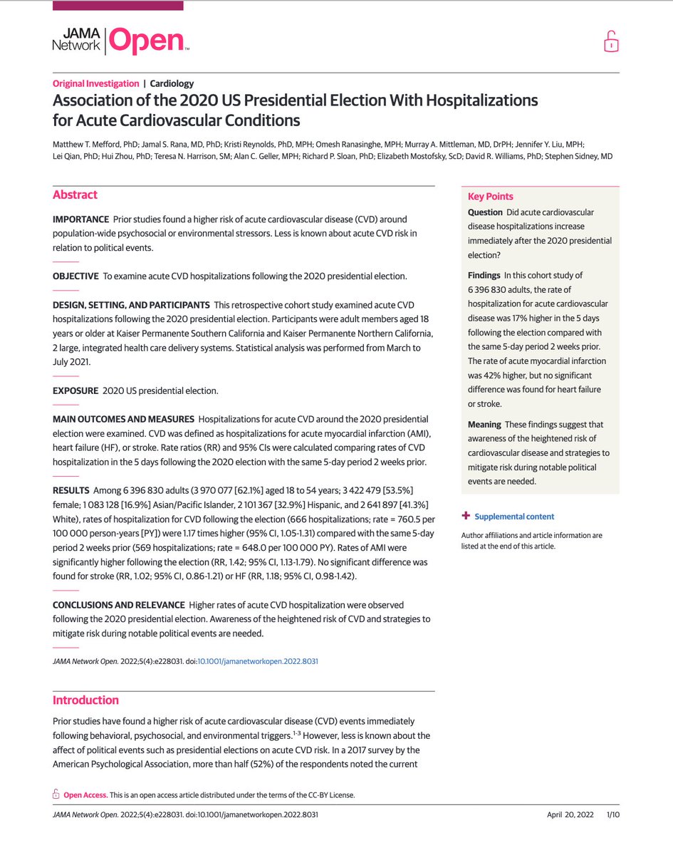 🫀 Este domingo viviremos una elección... de infarto.
Literalmente, de infarto. 💥🗳️
¿Sabías que hay estudios que encontraron una relación directa entre elecciones presidenciales y hospitalizaciones por infarto agudo de miocardio? 🤯📈

👉 El estrés sociopolítico —ese que te da