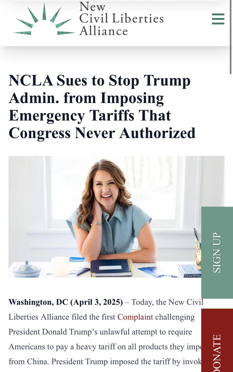 LauraLoomer's tweet photo. 🚨 CALL TO ACTION FOR MAGA 🚨 

STOP SUPPORTING THE FEDERALIST SOCIETY 

Did you know that the “New Civil Liberties Alliance”, a so called “Conservative libertarian group” with ties to the @FedSoc Federalist Society filed a lawsuit earlier this month to kneecap President Trump from being able to impose tariffs and negotiate reciprocal trade agreements with foreign countries? 

They are arguing that Trump’s tariffs are unlawful and unconstitutional. 

Who funds the New Civil Liberties Alliance? 

Leonard Leo, the co-chairman of the Federalist Society, & Trump hater Charles Koch: Two very pro China donors! The Koch brothers also donated heavily to Club for Growth, which President Trump likes to call “Club for China Growth”.

Perhaps MAGA need to stop supporting the Federalist Society, since their record of supporting Donald Trump is far from impressive:

Let’s examine the Federalist Society’s record: 

🚨 They didn’t financially support President Trump in 2024. 
🚨Advised Trump to pick Amy Coney Barrett for SCOTUS, who works overtime to obstruct the Trump admin. 
🚨 Ran PR to stop @RobertKennedyJr’s confirmation as HHS Secretary 
🚨 Suing Trump to stop his tariffs on the grounds that they’re “unconstitutional” 
🚨 Their Co-founder Steven Calabresi called Trump’s attempts to delay the 2020 election “fascistic” in a NY Times Op Ed and said he should be impeached and convicted for J6. Calabresi also called on every congressional Republican to tell Trump he cannot postpone the election and added that those who say otherwise "should never be elected to Congress again."

https://t.co/A9M2UD6f21

Why is anyone who works for @FedSoc Federalist Society allowed to get near President Trump? And please, for the love of God, can we please not take any more SCOTUS justice recommendations from these Federalist Society Trump haters? 

Screw these people!!! 

RECEIPTS 👇🏻

Cc: @realDonaldTrump @JDVance @SusieWiles