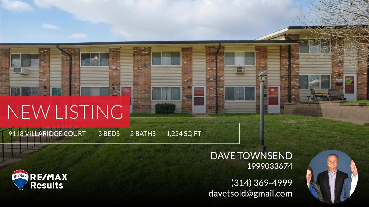 davidtownsend1's tweet photo. 📍 New Listing 📍 Take a look at this fantastic new property that just hit the market located at 9118 Villaridge Court in St Louis. Reach out here or at (314) 369-4999 for more information!

Listed by Holli Mendica

#davetownsendteam https://t.co/8oGv9Uf3c7 https://t.co/XcEFwAejlA