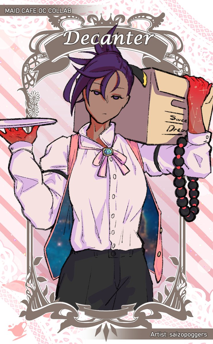 KTY_Collab's tweet photo. Our next hard worker  butler is Decanter by @saizopoggers 
#oc #collab #maidcafe #visualnovel https://t.co/ZN2uKJNPCX