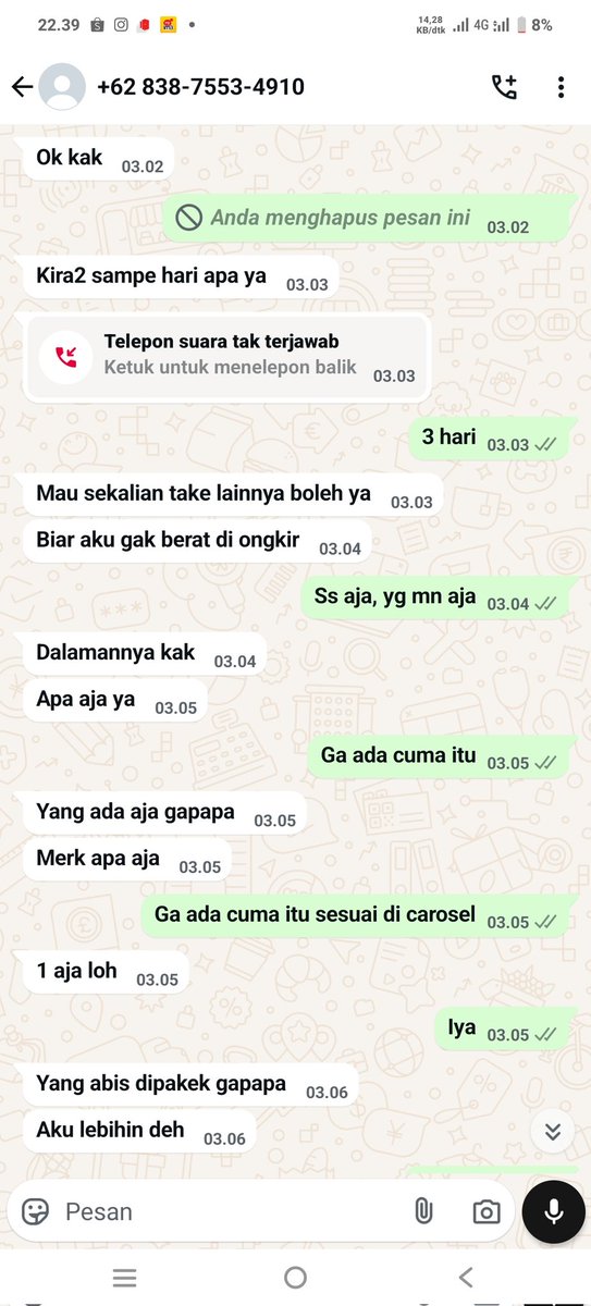 Cyhptr's tweet photo. Bantu serang dong nomer ini dia mempermainkan orang jualan, fetish yang aneh -, -
Daftarin aja pinjol / apa gitu kerjain dia guys makasih https://t.co/4Vg1pI6gDf
