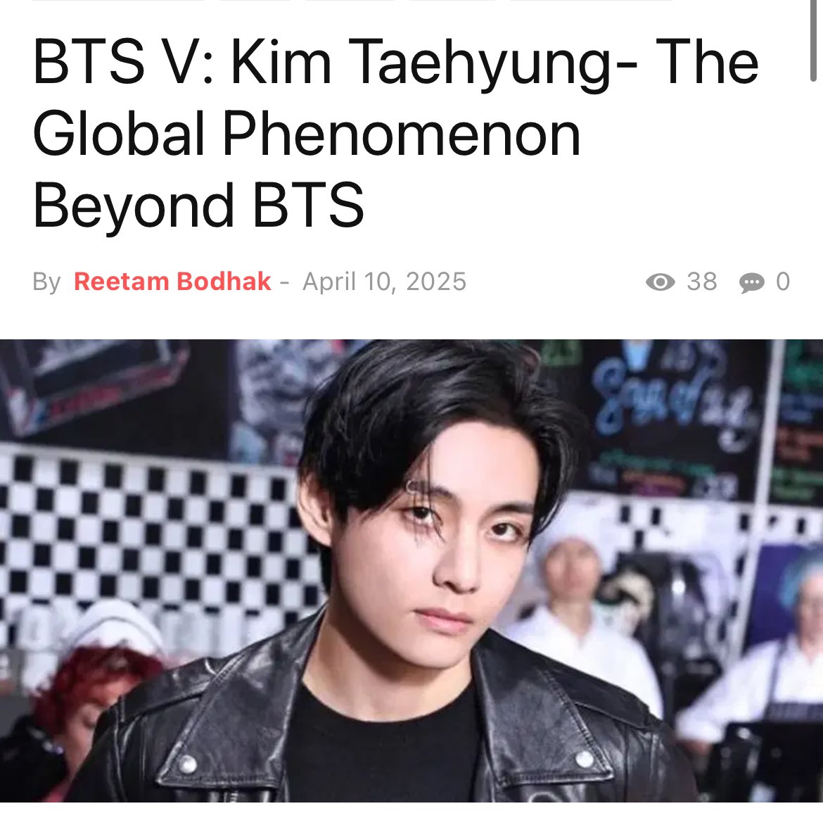 taeteamspain's tweet photo. In the dynamic world of global entertainment, few artists command the universal attention and admiration that KIM TAEHYUNG , known as V from BTS, effortlessly achieves.
Despite being on mandatory military service, he has transcended traditional celebrity boundaries, becoming a global phenomenon that defies conventional metrics of popularity and influence.

•BTS V: Global Search Dominance
Unprecedented Search Rankings
•Fan Perspectives: The “Main Character” Narrative
•Media Interpretation
•Recent Milestones
Military and Musical 
achievements

Kim Taehyung represents more than a musician – he’s a cultural phenomenon that continues to redefine global entertainment, proving that true influence knows no boundaries.

🔗https://t.co/ScZePI7Gxq