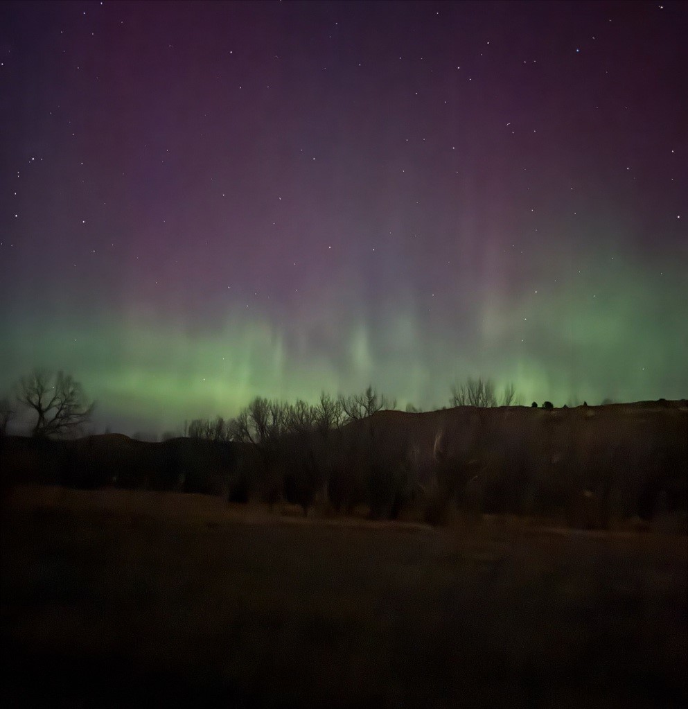 ndonyourtable's tweet photo. Wild nights and northern lights in the badlands of Nodak! https://t.co/ZYxelN1gUz https://t.co/Od2Mu7b6qo